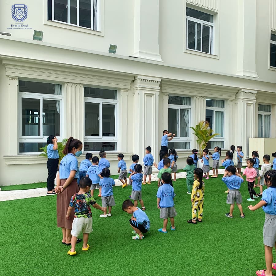 Hoạt động tập thể dục buổi sáng tại Trường