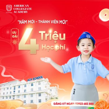 Năm mới – Thành viên mới – Ưu đãi mới, Giảm ngay 4 Triệu học phí | ACA Kindergarten