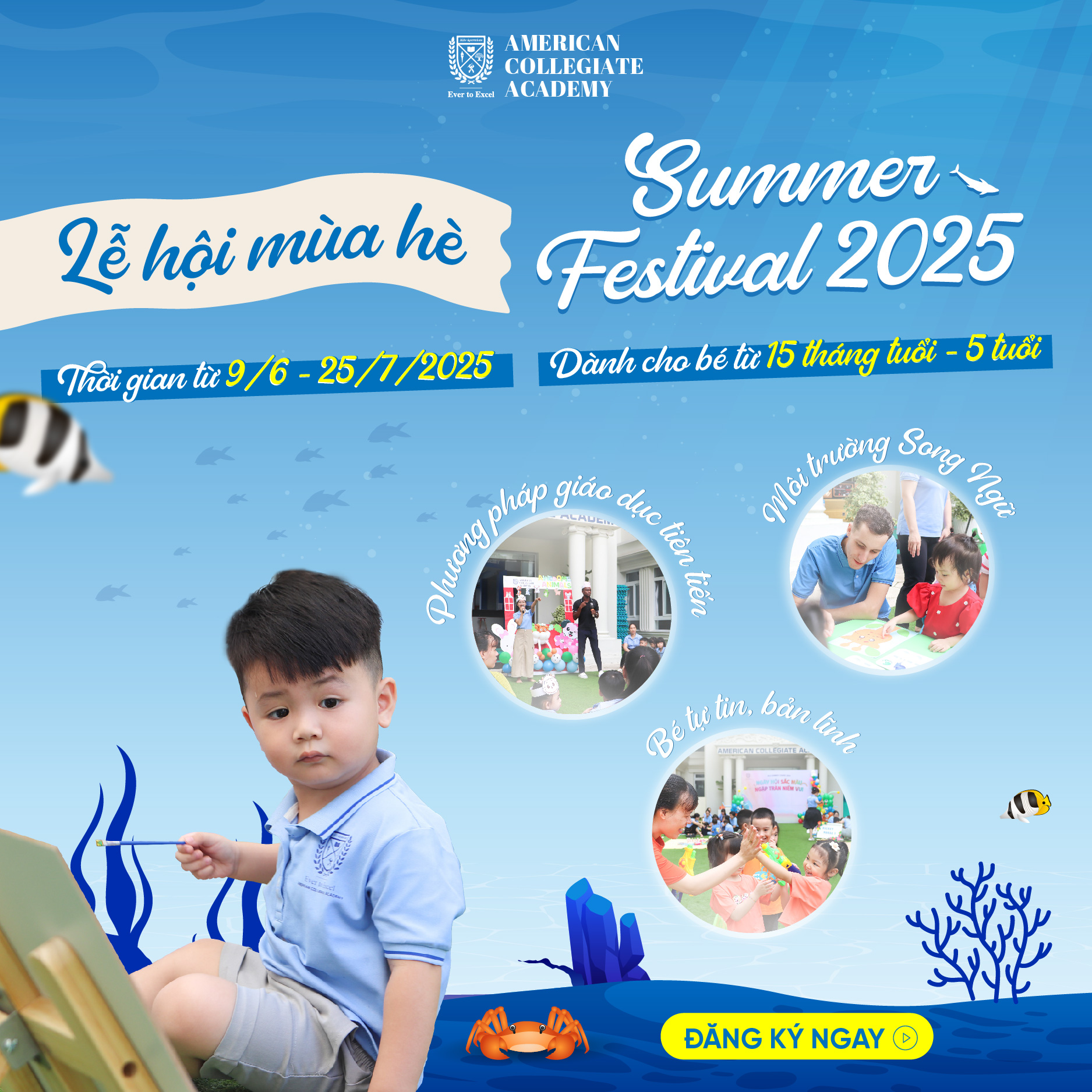 Mùa hè diệu kỳ, bé tự tin vươn xa cùng ACA Kindergarten